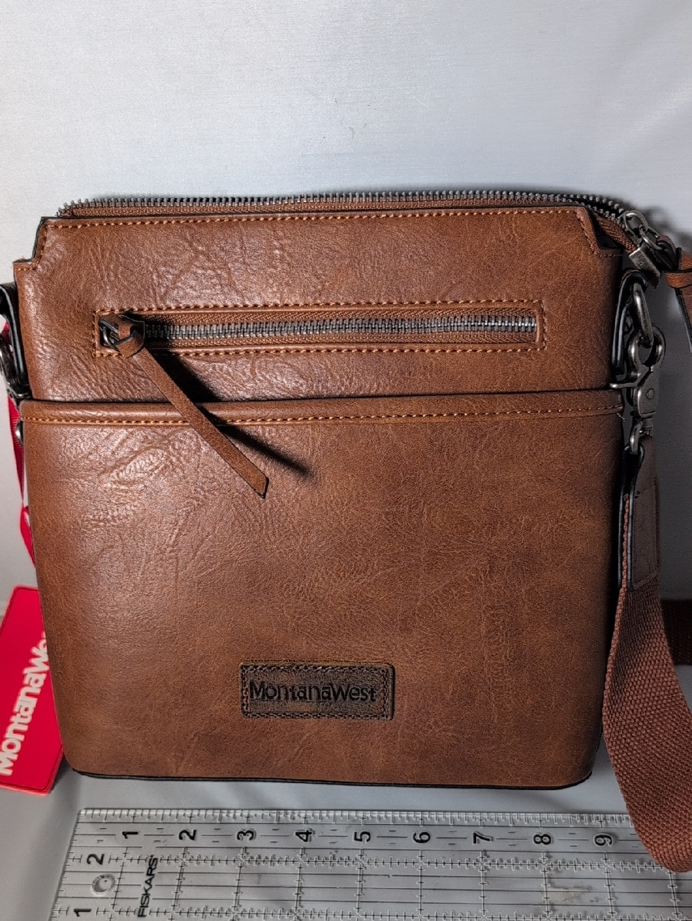 Montana West Brown Crossbody with Guitar Strap PU/Faux Leather - Picture 7 of 9